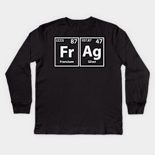 Frag (Fr-Ag) Periodic Elements Spelling Kids Long Sleeve T-Shirt